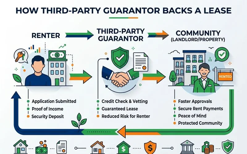 How a third-party guarantor backs a lease