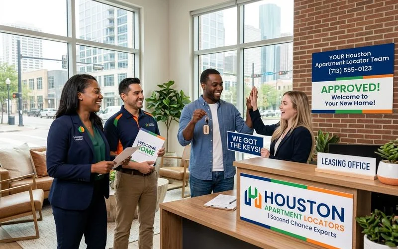 Houston team celebrating a second-chance approval