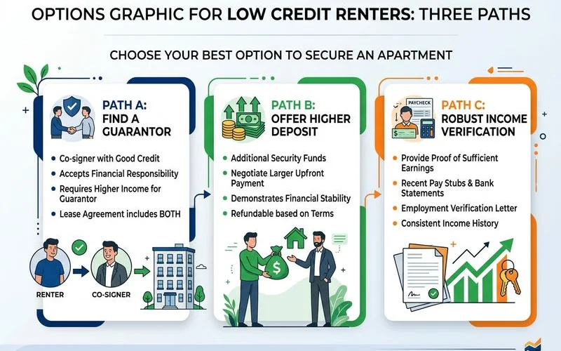 Three options for low-credit renters