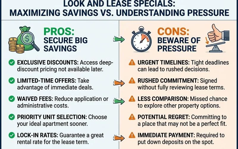 Pros and cons of look-and-lease specials
