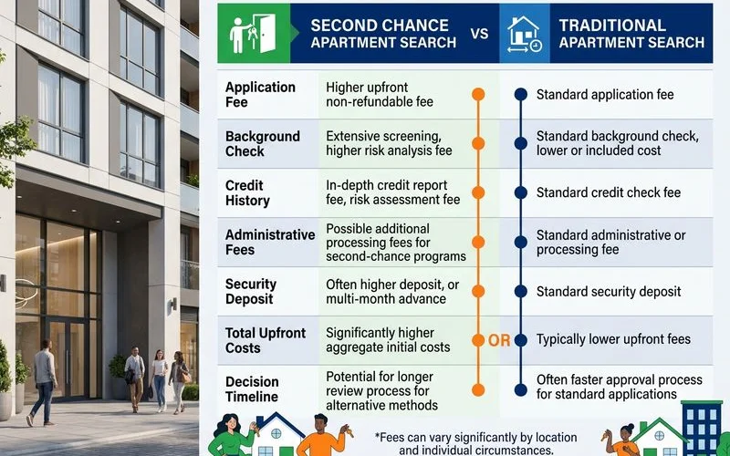 Side-by-side comparison table of search approaches